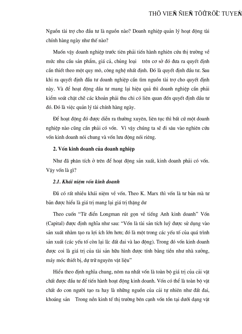 image for page Vốn lưu động và các biện pháp nâng cao hiệu quả sử dụng vốn lưu động tại công ty Vật liệu Xây dựng Bưu điện