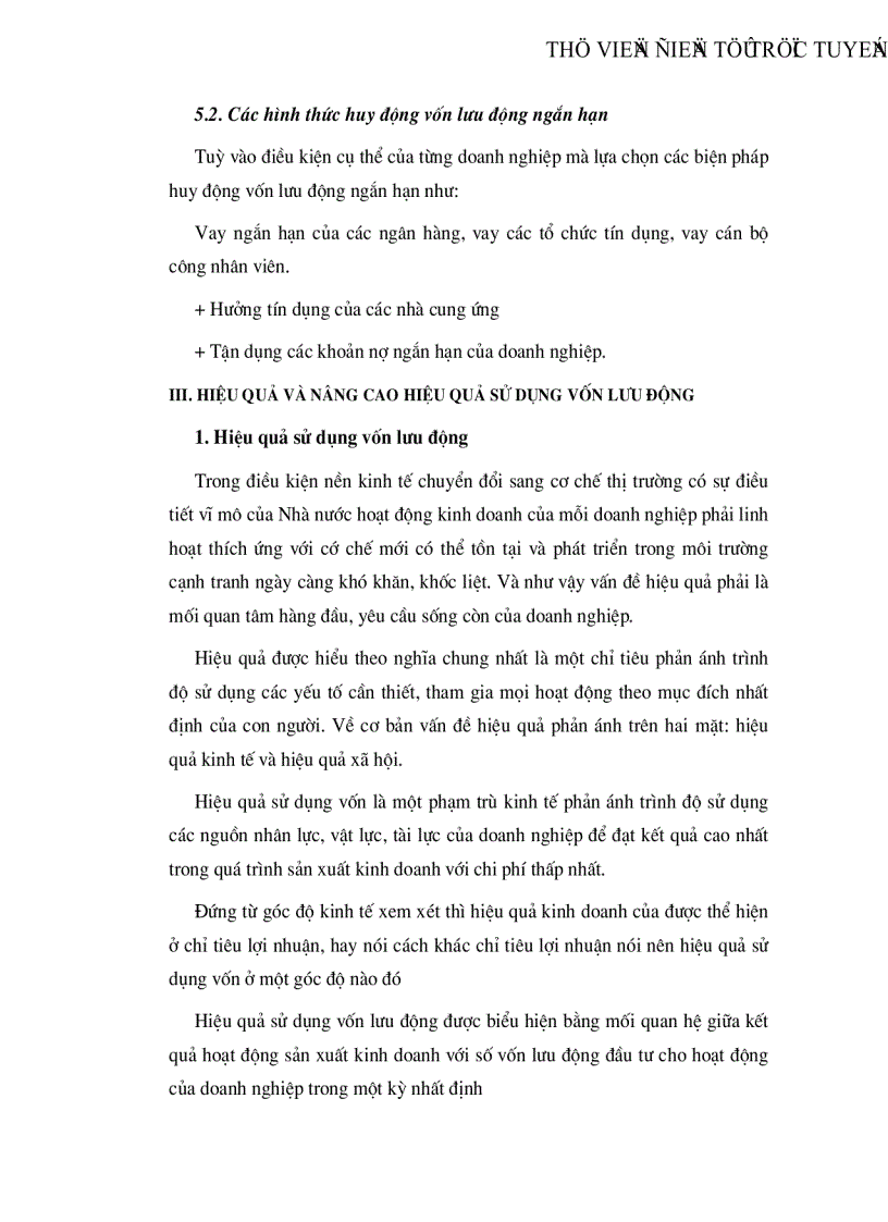 image for page Vốn lưu động và các biện pháp nâng cao hiệu quả sử dụng vốn lưu động tại công ty Vật liệu Xây dựng Bưu điện