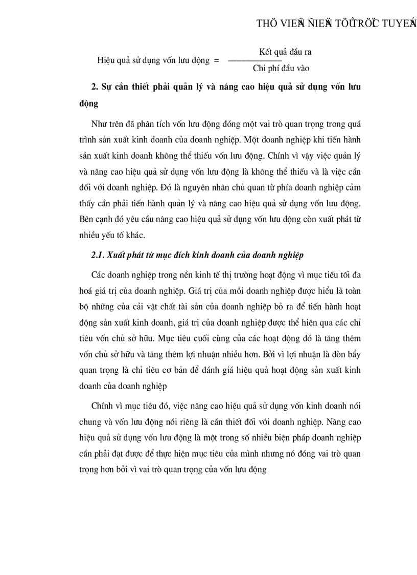 image for page Vốn lưu động và các biện pháp nâng cao hiệu quả sử dụng vốn lưu động tại công ty Vật liệu Xây dựng Bưu điện