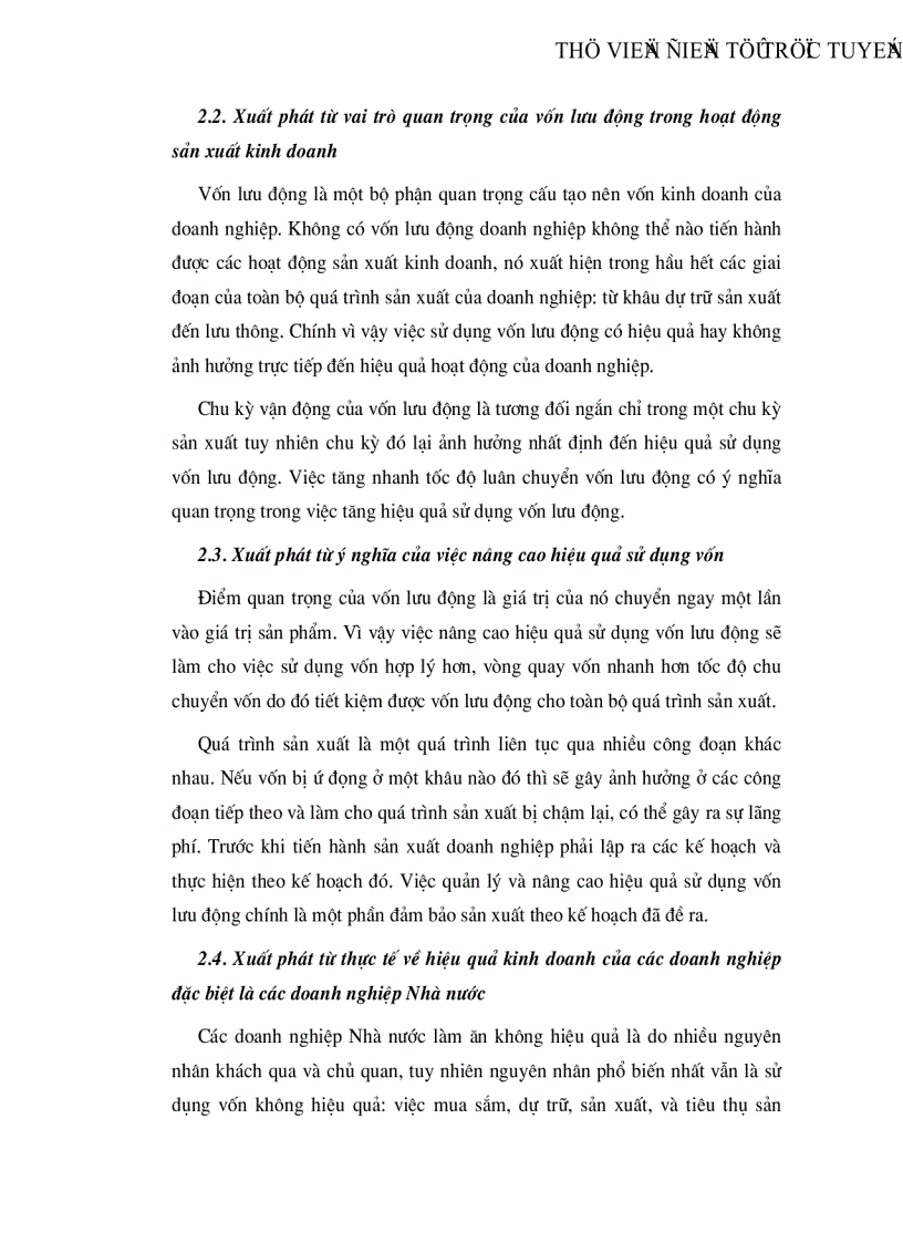 image for page Vốn lưu động và các biện pháp nâng cao hiệu quả sử dụng vốn lưu động tại công ty Vật liệu Xây dựng Bưu điện