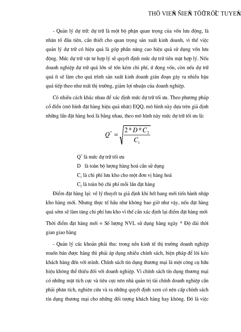 image for page Vốn lưu động và các biện pháp nâng cao hiệu quả sử dụng vốn lưu động tại công ty Vật liệu Xây dựng Bưu điện