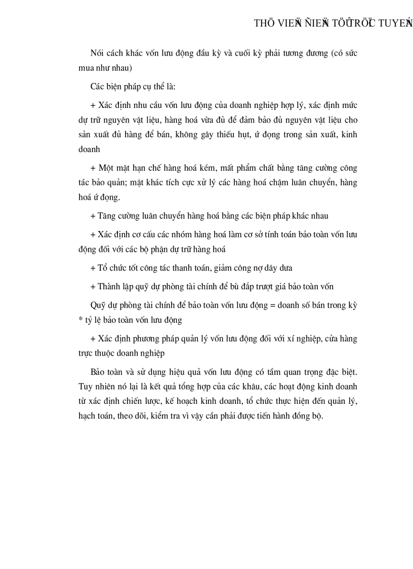 image for page Vốn lưu động và các biện pháp nâng cao hiệu quả sử dụng vốn lưu động tại công ty Vật liệu Xây dựng Bưu điện