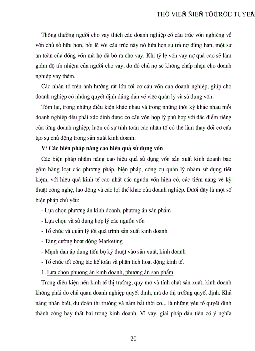 image for page Một số biện pháp nhằm nâng cao hiệu quả sử dụng vốn của Công ty Tư vấn đầu tư và Thương mại