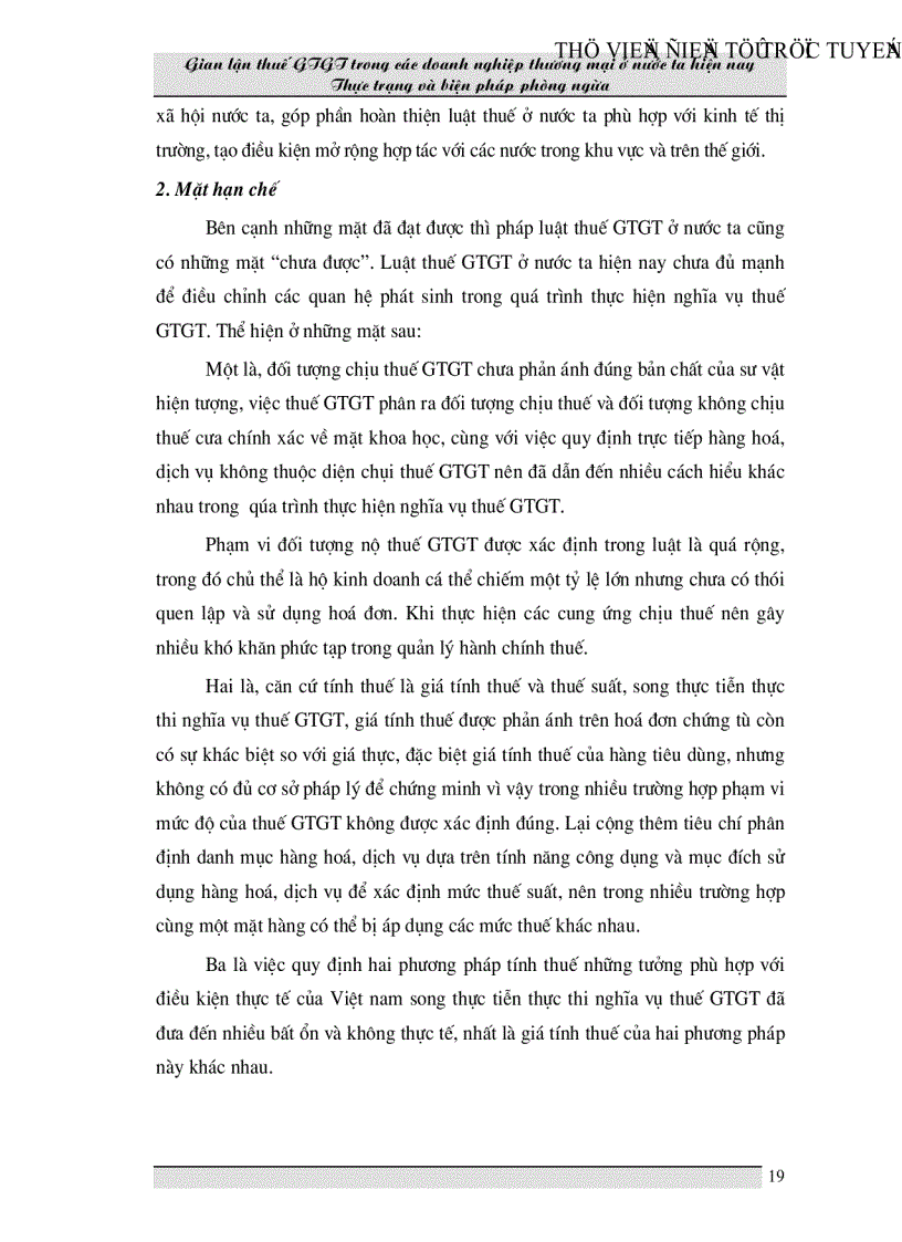 image for page Gian lận thuế GTGT trong các doanh nghiệp thương mại ở Việt Nam hiện nay và biện pháp phòng ngừa