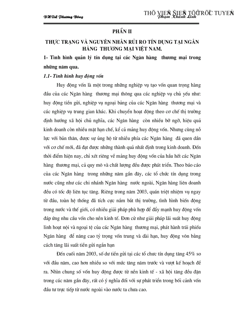 image for page Rủi ro tín dụng và một số biện pháp phòng ngừa rủi ro tín dụng tại Ngân hàng thương mại Việt Nam