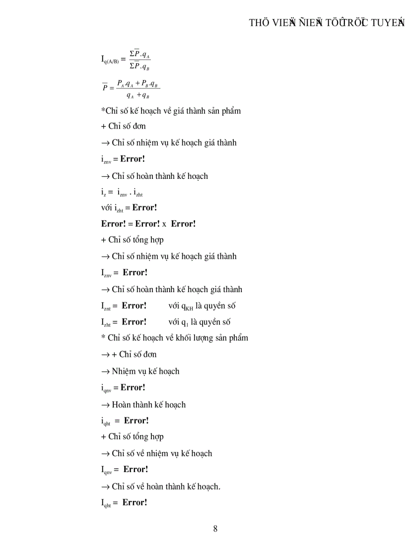 image for page Phương pháp chỉ số thống kê và vận dụng phân tích biến động tổng doanh thu của khách sạn Sông Nhuệ thời kỳ 1996 2000