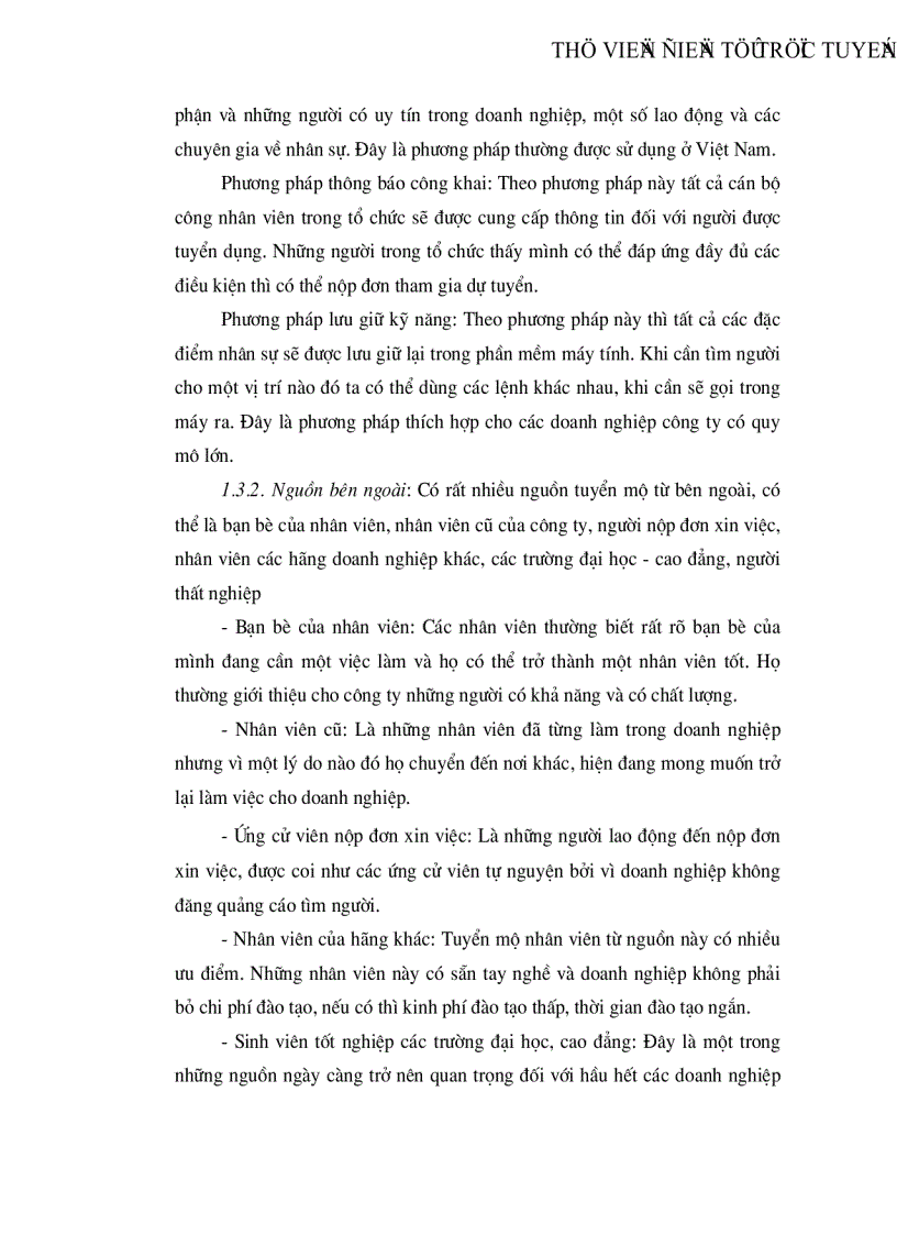 image for page Tuyển dụng là hoạt động then chốt của quản trị nhân lực trong mọi tổ chức