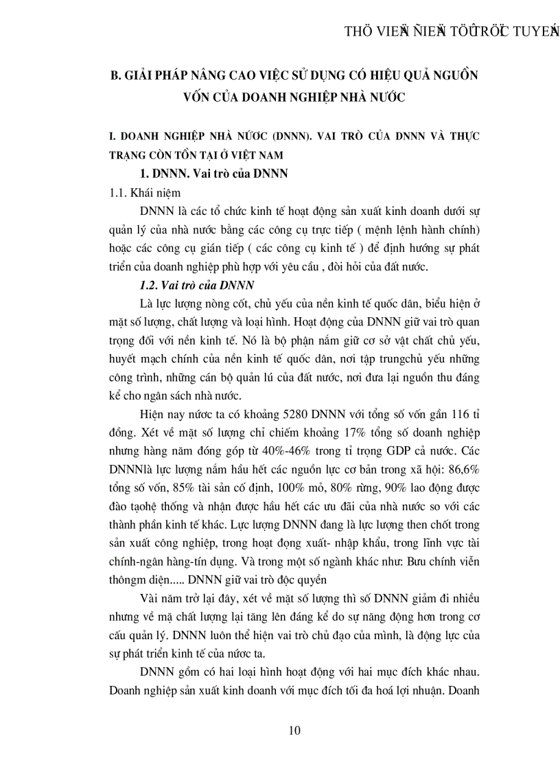 image for page Lý luận tuần hoàn và chu chuyển tư bản với việc sử dụng có hiệu quả các nguồn vốn trong doanh nghiệp của nhà nước