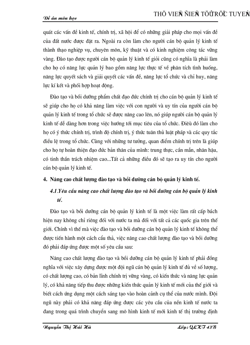 image for page Nâng cao chất lượng đào tạo và bồi dưỡng cán bộ quản lý kinh tế ở nước ta hiện nay