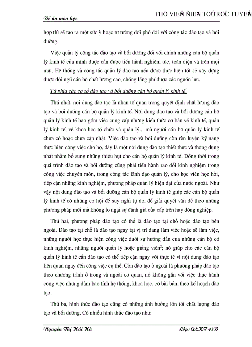 image for page Nâng cao chất lượng đào tạo và bồi dưỡng cán bộ quản lý kinh tế ở nước ta hiện nay