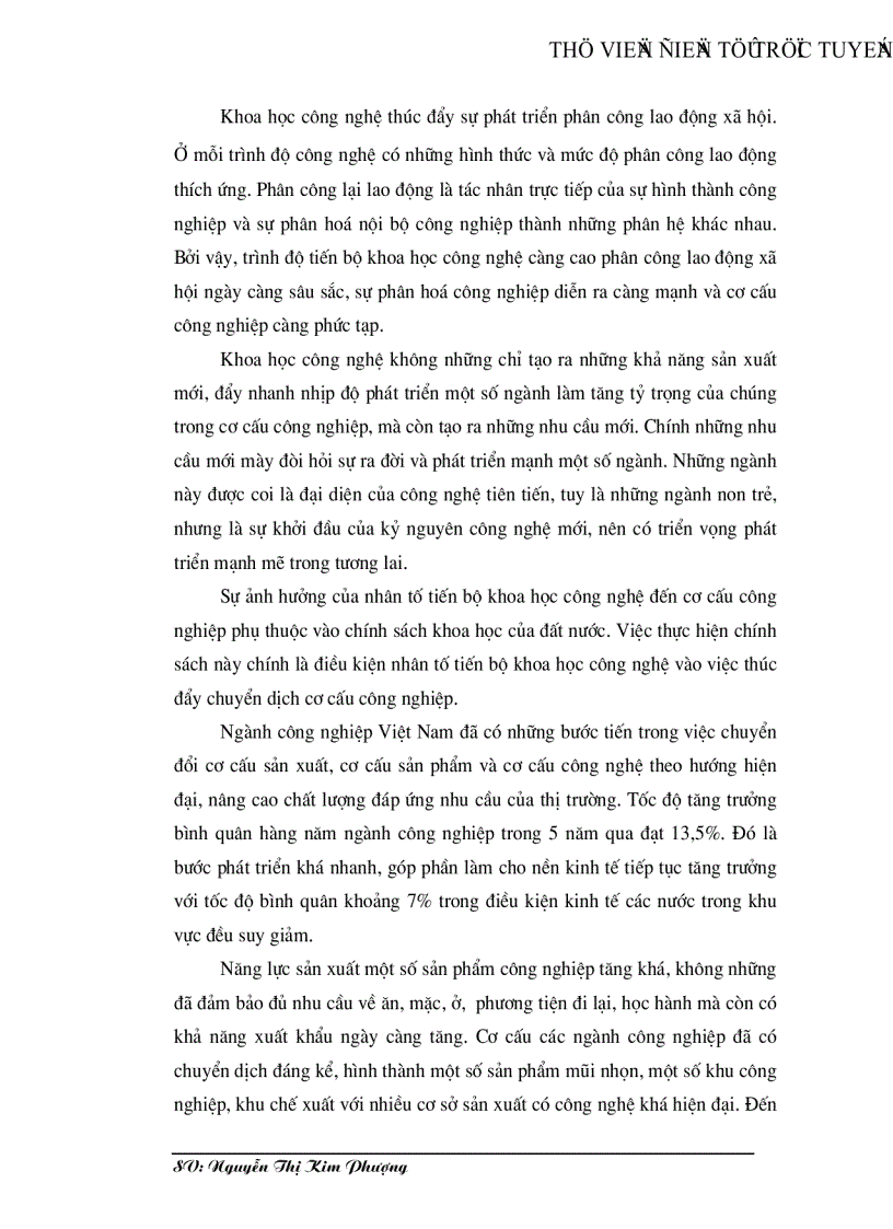 image for page Vai trò của khoa học công nghệ đối với sự phát triển công nghiệp việt nam
