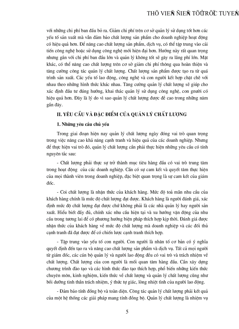 image for page Một số vấn đề về quản lý chất lượng trong các doanh nghiệp công nghiệp