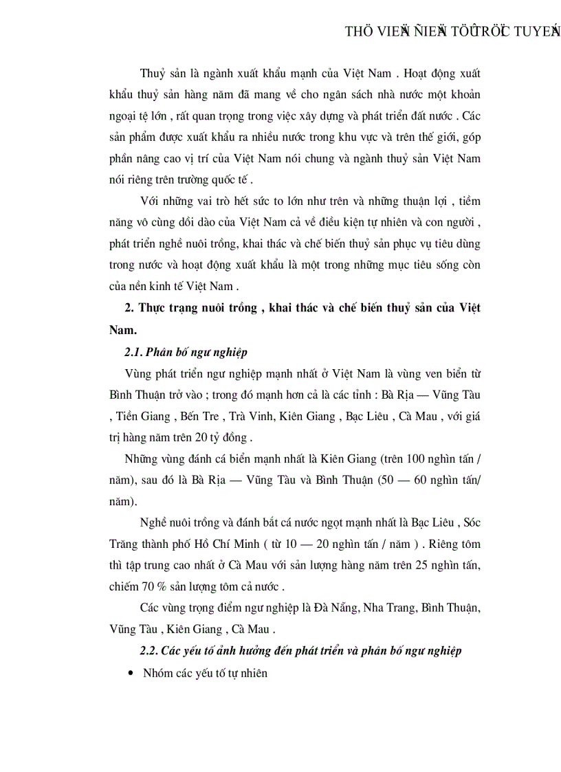 image for page Vấn đề xuất khẩu thuỷ sản của Việt Nam vào Mỹ thực trạng và giải pháp