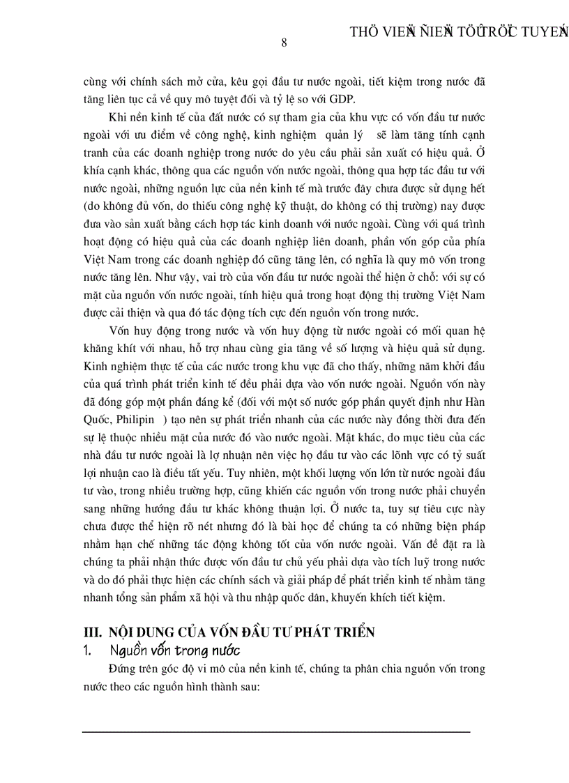 image for page Tình hình huy động vốn đầu tư phát triển ở Việt Nam