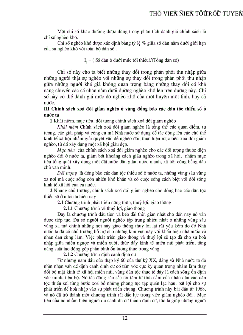 image for page Chính sách xoá đói giảm nghèo đối với đồng bào các dân tộc thiểu số ở nước ta trong giai đoạn hiện nay thực trạng và giải pháp