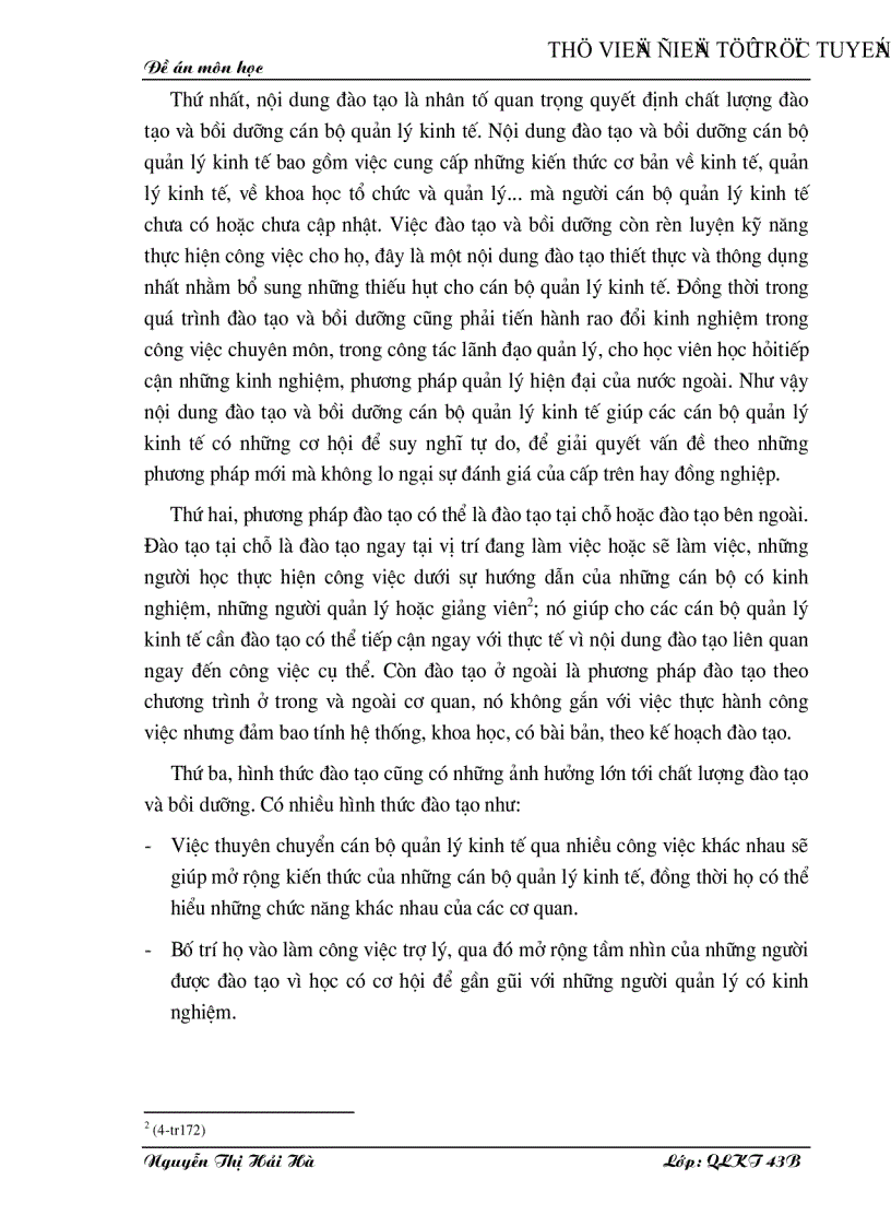 image for page Nâng cao chất lượng đào tạo và bồi dưỡng cán bộ quản lý kinh tế ở nước ta hiện nay