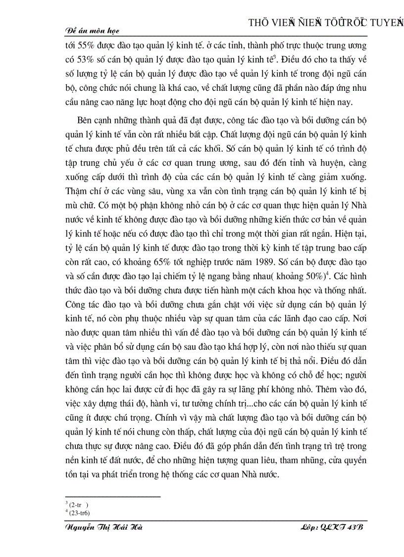 image for page Nâng cao chất lượng đào tạo và bồi dưỡng cán bộ quản lý kinh tế ở nước ta hiện nay