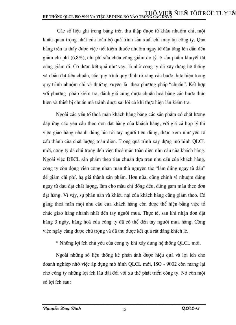 image for page Hệ thống QLCL theo tiêu chuẩn ISO 9000 và việc áp dụng nó vào trong các doanh nghiệp Việt Nam