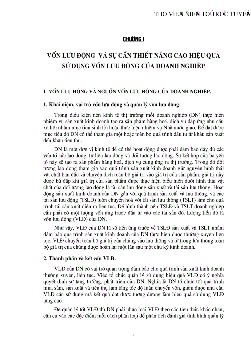 image for page Vốn lưu động và một số biện pháp nhằm nâng cao hiệu quả sử dụng vốn lưu động tại Công ty thương mại và đầu tư phát triển miền núi Thanh hoá