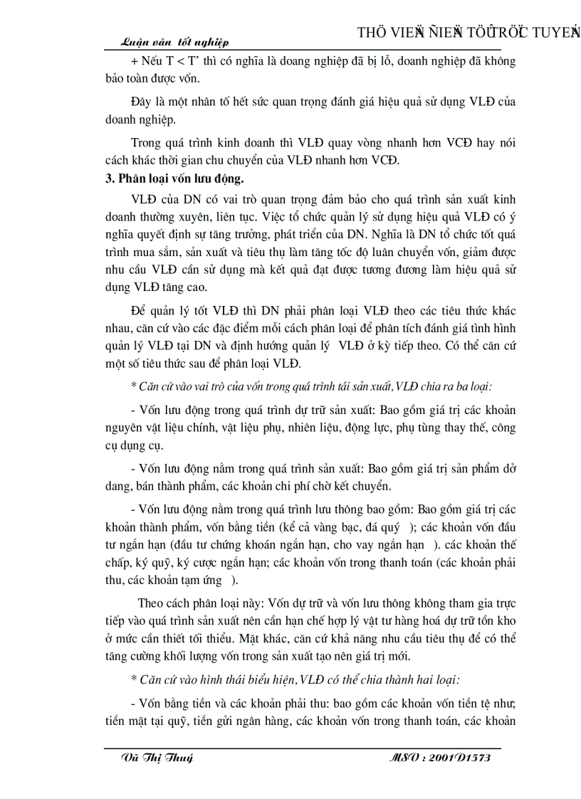 image for page Vốn lưu động và một số biện pháp nhằm nâng cao hiệu quả sử dụng vốn lưu động tại Công ty thương mại và Đầu tư phát triển miền núi Thanh Hoá