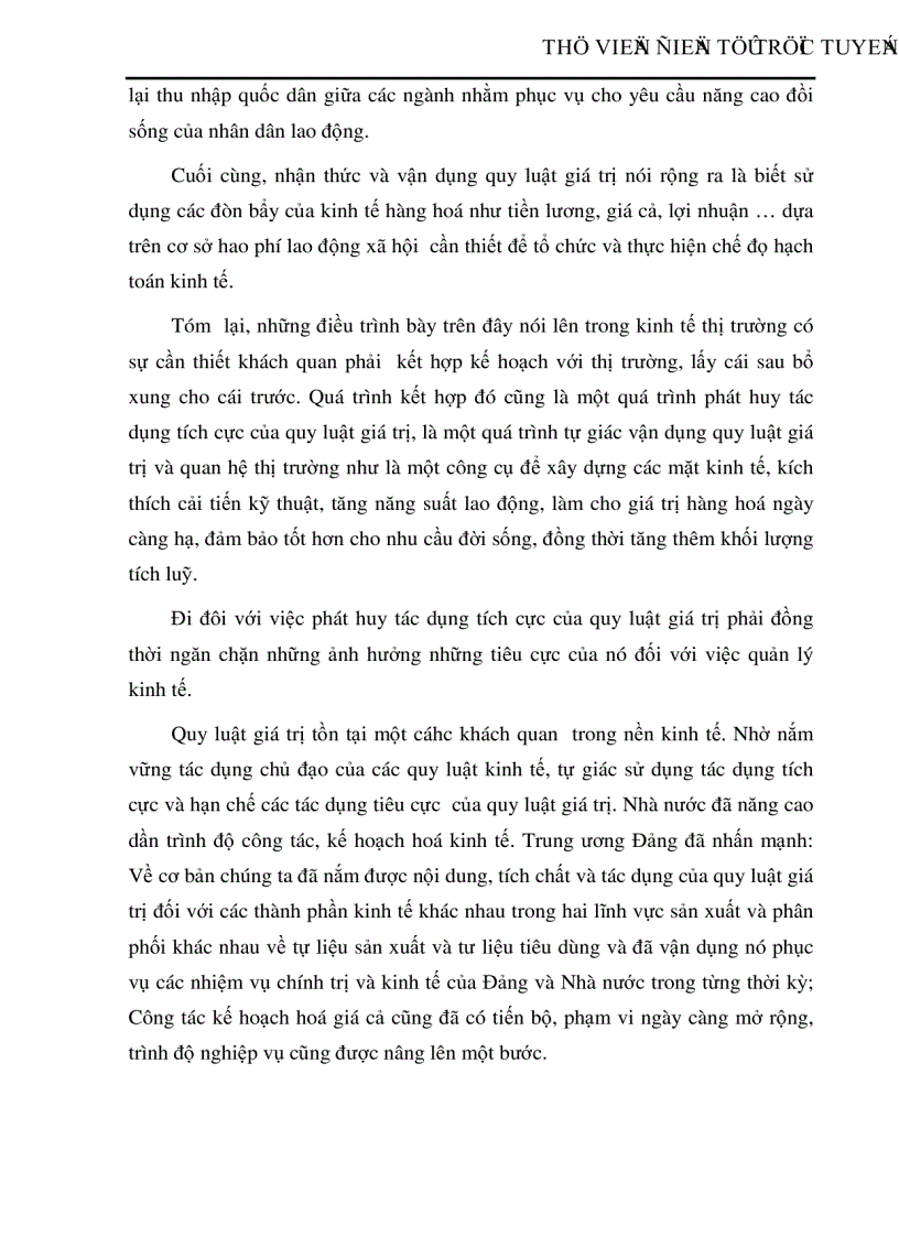 image for page Tác động cơ bản của quy luật giá trị đối với nền kinh tế thị trường Thực trạng nền kinh tế nước ta và các giải pháp nhằm phát triển nền kinh tế thị trường ở Việt Nam