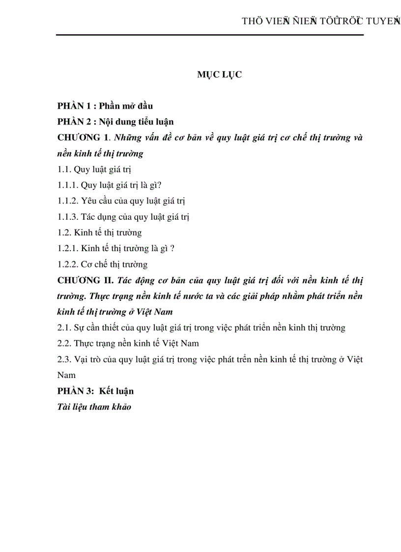 image for page Tác động cơ bản của quy luật giá trị đối với nền kinh tế thị trường Thực trạng nền kinh tế nước ta và các giải pháp nhằm phát triển nền kinh tế thị trường ở Việt Nam