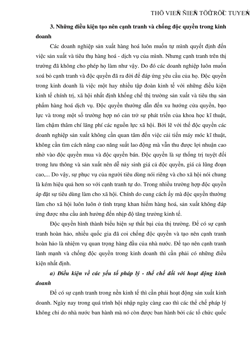 image for page Cạnh tranh và độc quyền ở nước ta hiện nay thực trạng và giải pháp