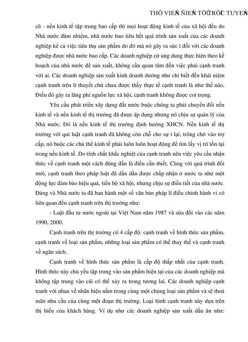 image for page Cạnh tranh và độc quyền ở nước ta hiện nay thực trạng và giải pháp