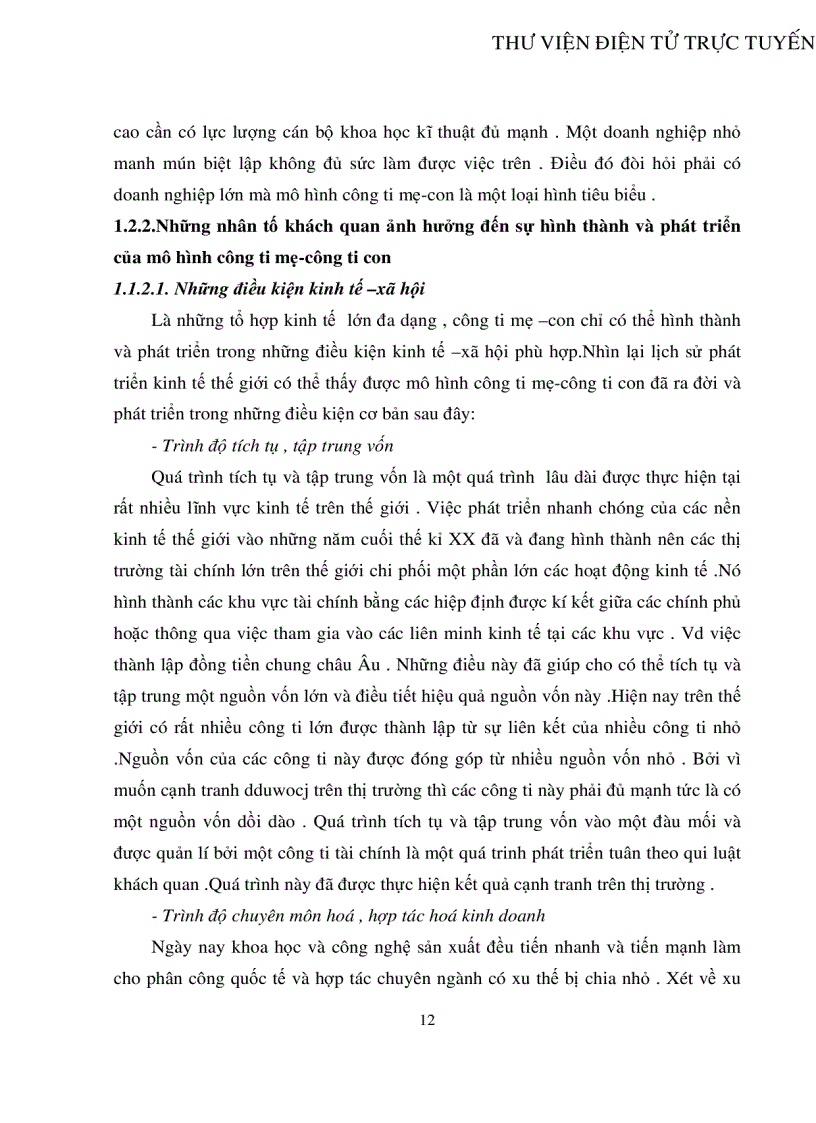 image for page Tính tất yếu khách quan và con đường hình thành công ty mẹ công ty con ở Việt Nam