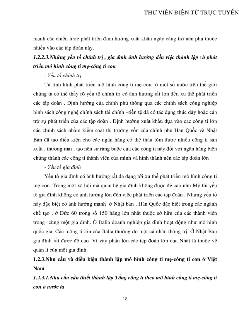 image for page Tính tất yếu khách quan và con đường hình thành công ty mẹ công ty con ở Việt Nam