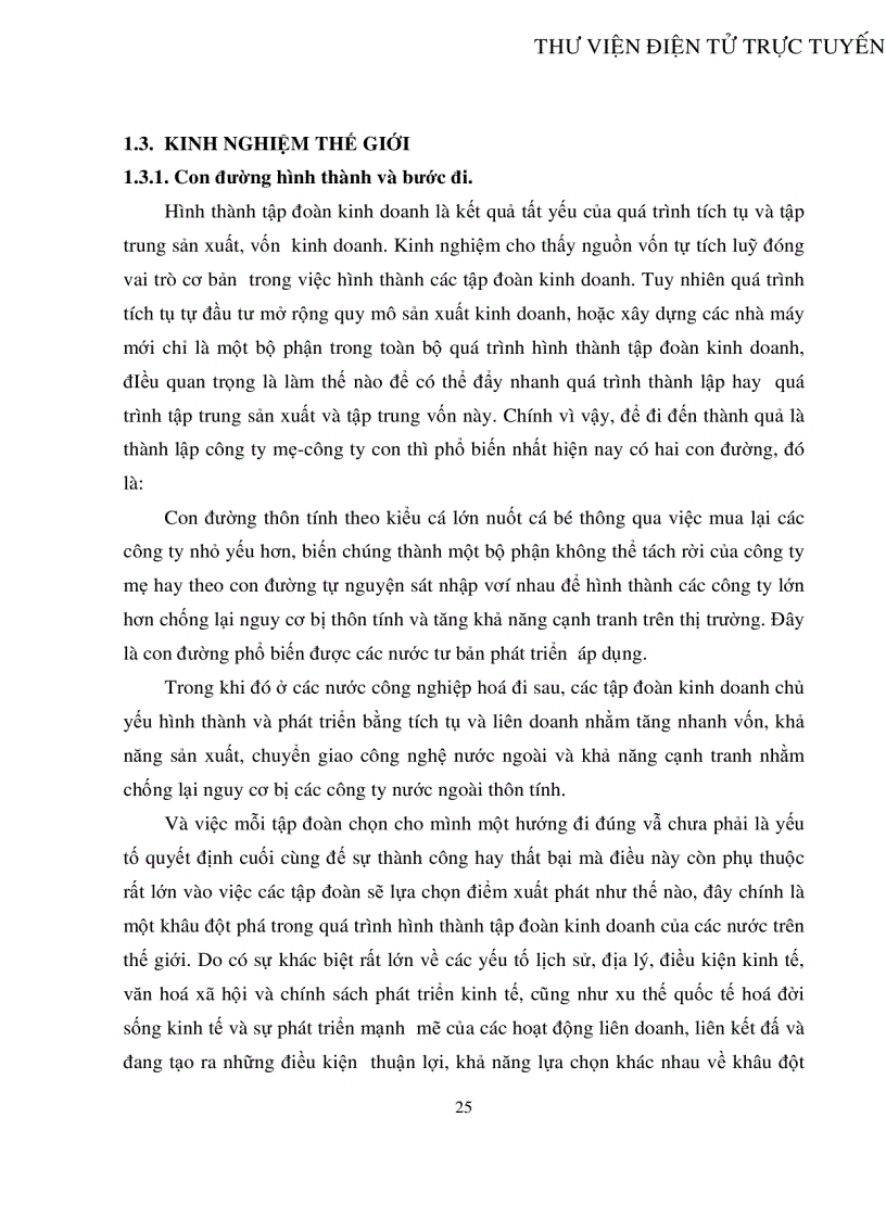 image for page Tính tất yếu khách quan và con đường hình thành công ty mẹ công ty con ở Việt Nam