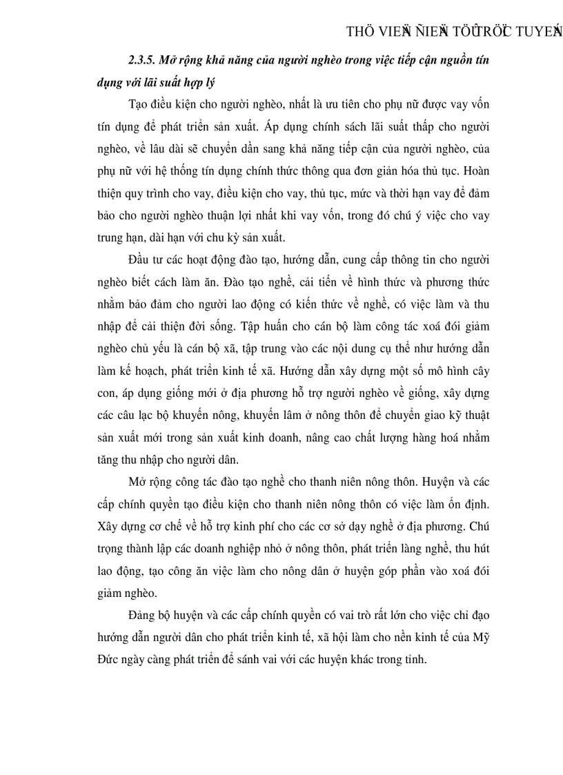 image for page Đảng bộ huyện Mỹ Đức Hà Tây lãnh đạo công tác xóa đói giảm nghèo giai đoạn 2001 2005