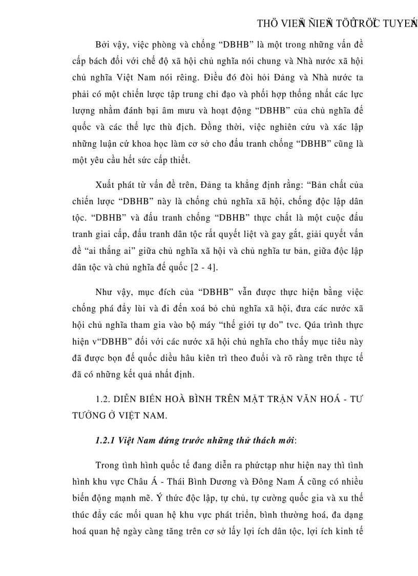 image for page Diễn biến hòa bình và chống diễn biến hòa bình của chủ nghĩa đế quốc trên mặt trận văn hoá tư tưởng ở Việt Nam