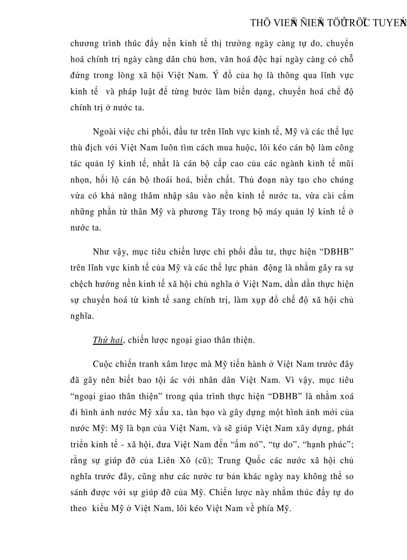 image for page Diễn biến hòa bình và chống diễn biến hòa bình của chủ nghĩa đế quốc trên mặt trận văn hoá tư tưởng ở Việt Nam