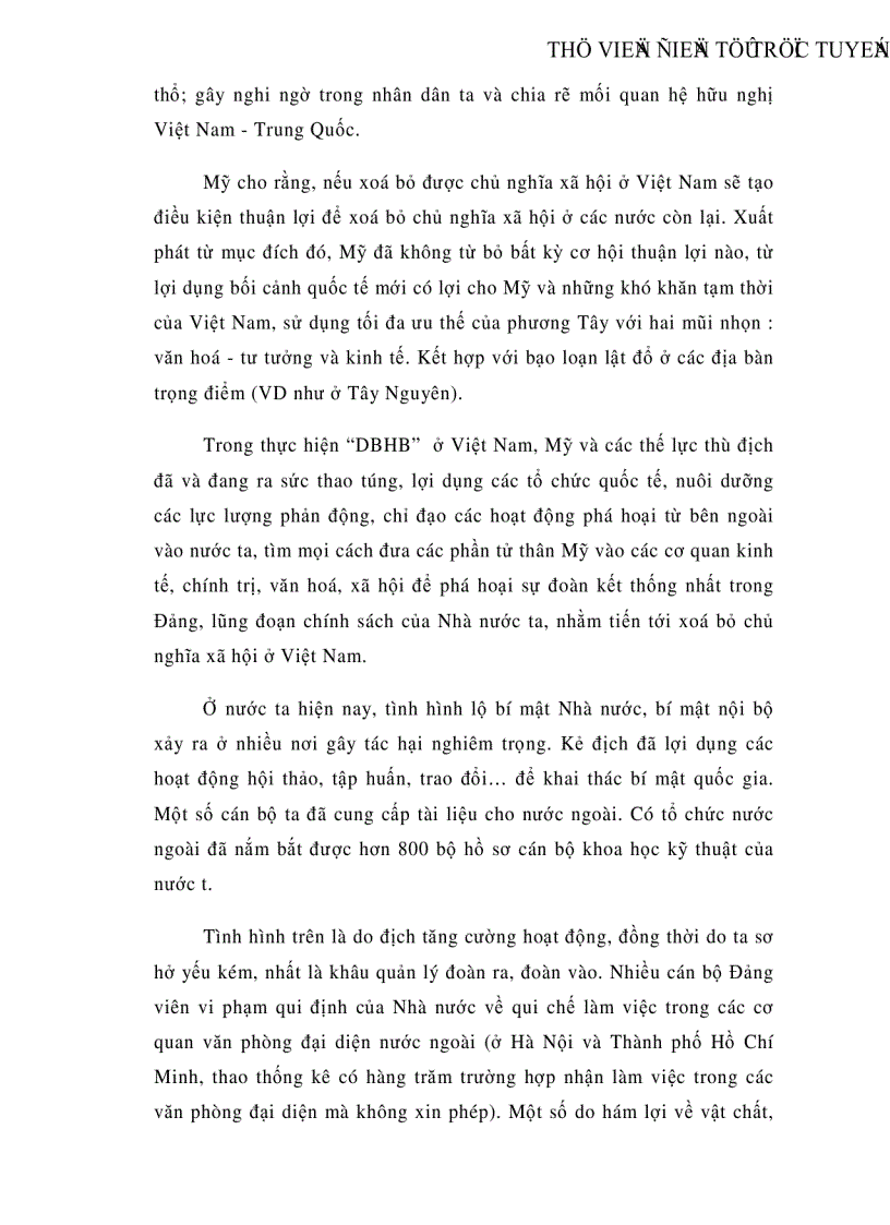 image for page Diễn biến hòa bình và chống diễn biến hòa bình của chủ nghĩa đế quốc trên mặt trận văn hoá tư tưởng ở Việt Nam