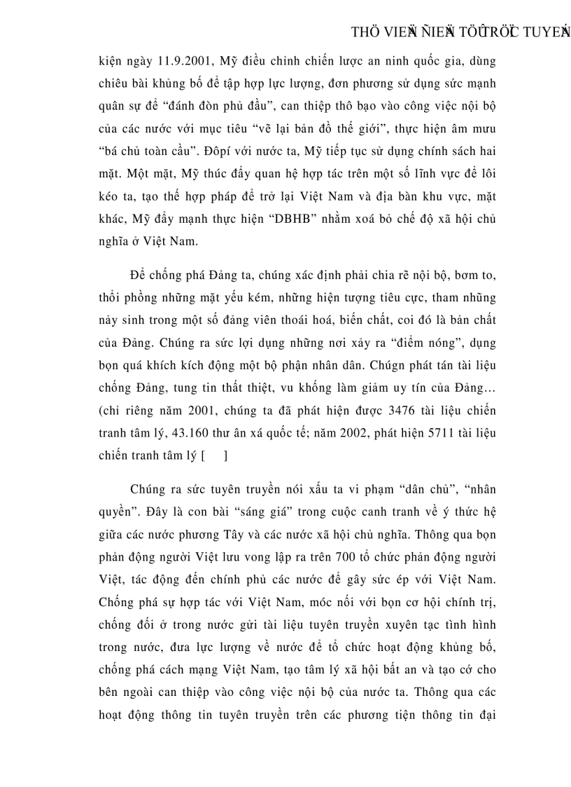 image for page Diễn biến hòa bình và chống diễn biến hòa bình của chủ nghĩa đế quốc trên mặt trận văn hoá tư tưởng ở Việt Nam
