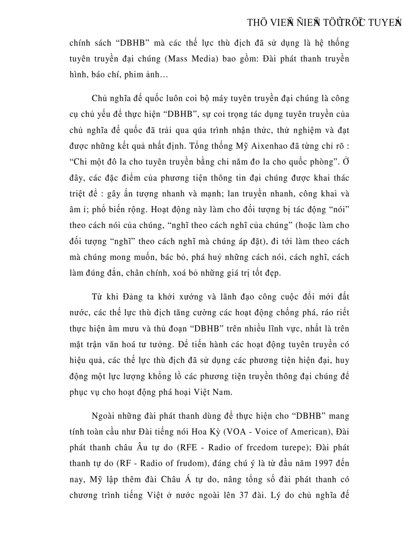 image for page Diễn biến hòa bình và chống diễn biến hòa bình của chủ nghĩa đế quốc trên mặt trận văn hoá tư tưởng ở Việt Nam