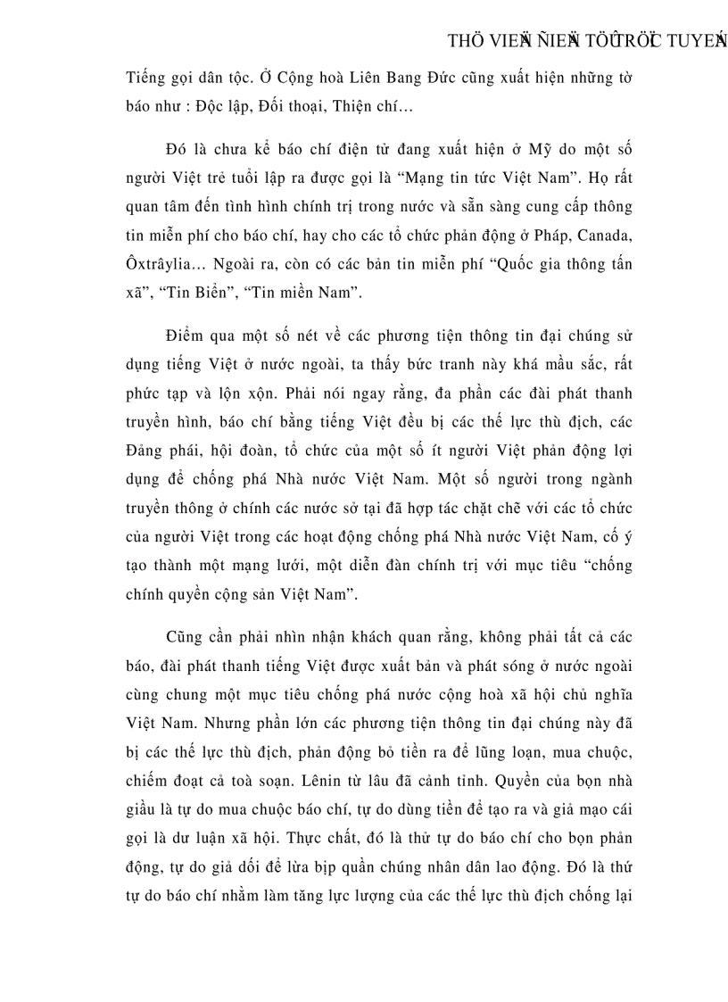 image for page Diễn biến hòa bình và chống diễn biến hòa bình của chủ nghĩa đế quốc trên mặt trận văn hoá tư tưởng ở Việt Nam