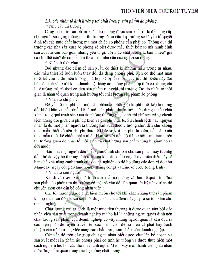 image for page Thực trạng và một số giải pháp chủ yếu nhằm nâng cao chất lượng sản phẩm mặt hàng áo phông tại Tổng công ty may Việt Nam để đẩy mạnh xuất khẩu vào thị trường Mỹ