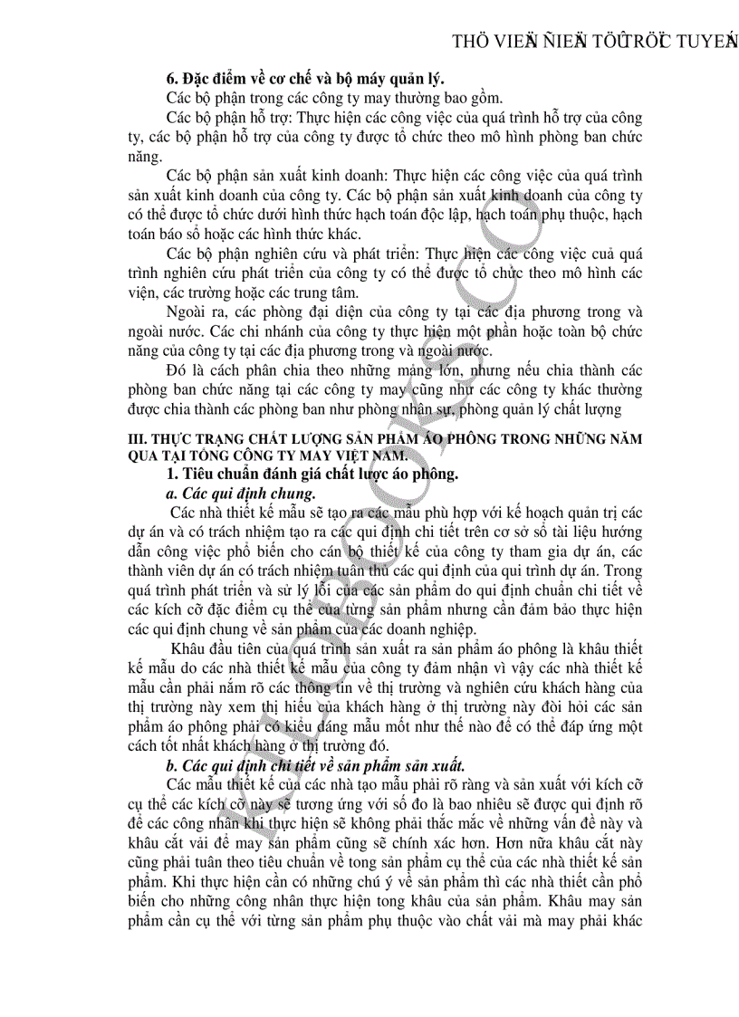 image for page Thực trạng và một số giải pháp chủ yếu nhằm nâng cao chất lượng sản phẩm mặt hàng áo phông tại Tổng công ty may Việt Nam để đẩy mạnh xuất khẩu vào thị trường Mỹ