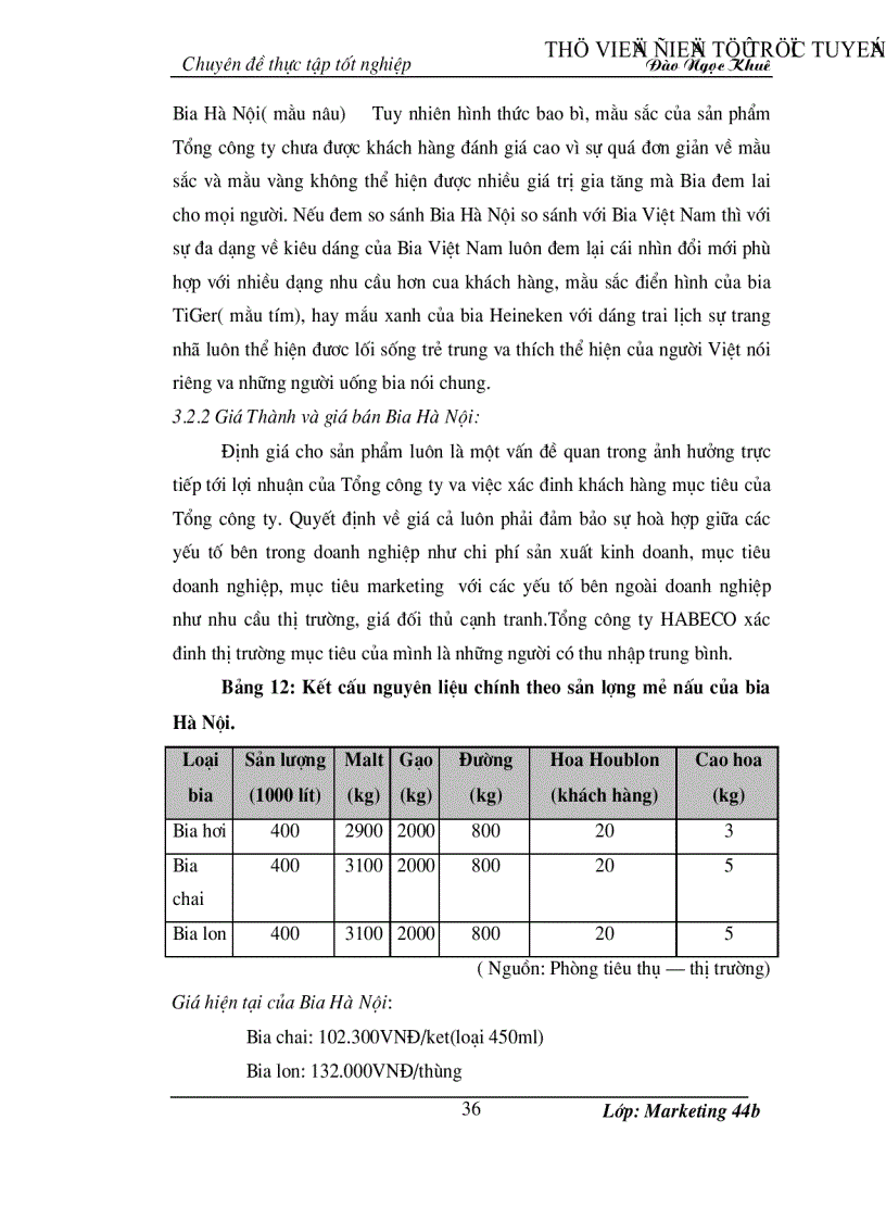 image for page Hoàn thiện chiến lược quảng cáo của Tổng công ty Bia Rượu Nước giải Khát Hà Nội