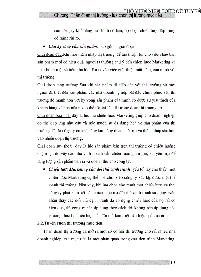 image for page Tầm quan trọng của việc tiến hành phân đoạn thị trường lựa chọn thị trường mục tiêu và định vị hàng hoá của doanh nghiệp trong nền kinh tế thị trường