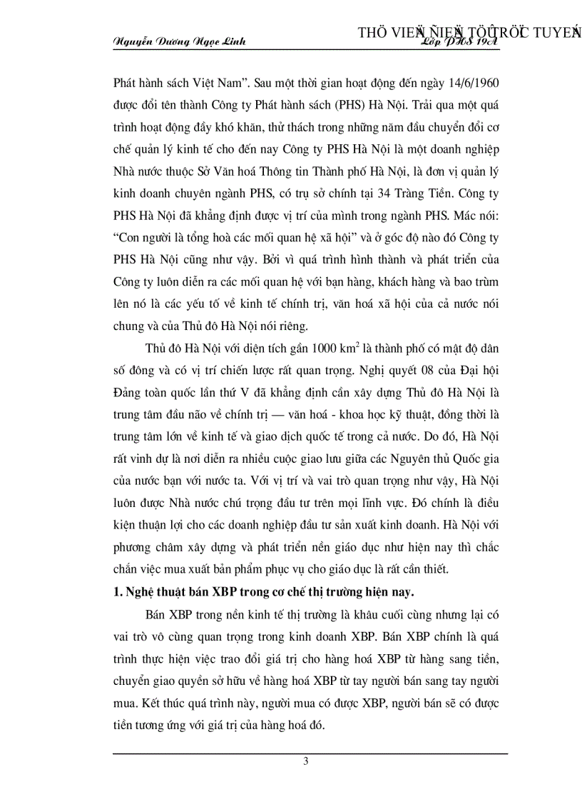 image for page Tình hình sử dụng nghệ thuật tiêu thụ XBP ở công ty Phát Hành sách Hà Nội hiện nay