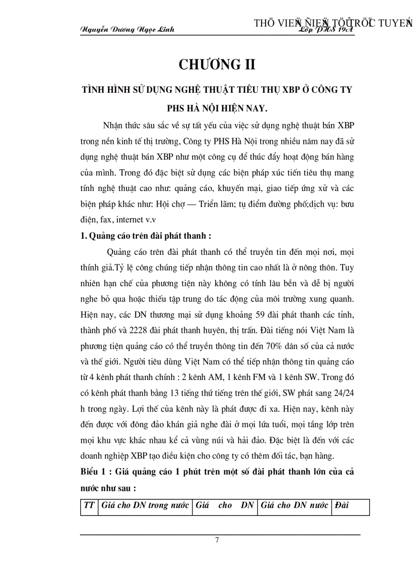 image for page Tình hình sử dụng nghệ thuật tiêu thụ XBP ở công ty Phát Hành sách Hà Nội hiện nay