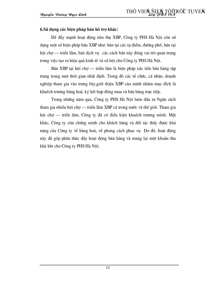 image for page Tình hình sử dụng nghệ thuật tiêu thụ XBP ở công ty Phát Hành sách Hà Nội hiện nay