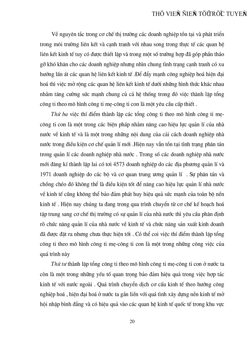 image for page Tính tất yếu khách quan và con đường hình thành công ty mẹ công ty con ở Việt Nam