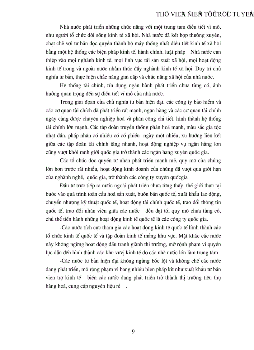 image for page Sự điều tiết kinh tế của nhà nước tư sản hiện đại