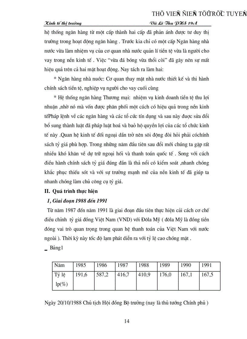 image for page Chính sách tỷ giá hối đoái và những điều kiện tự do hoá tỷ giá ở Việt nam