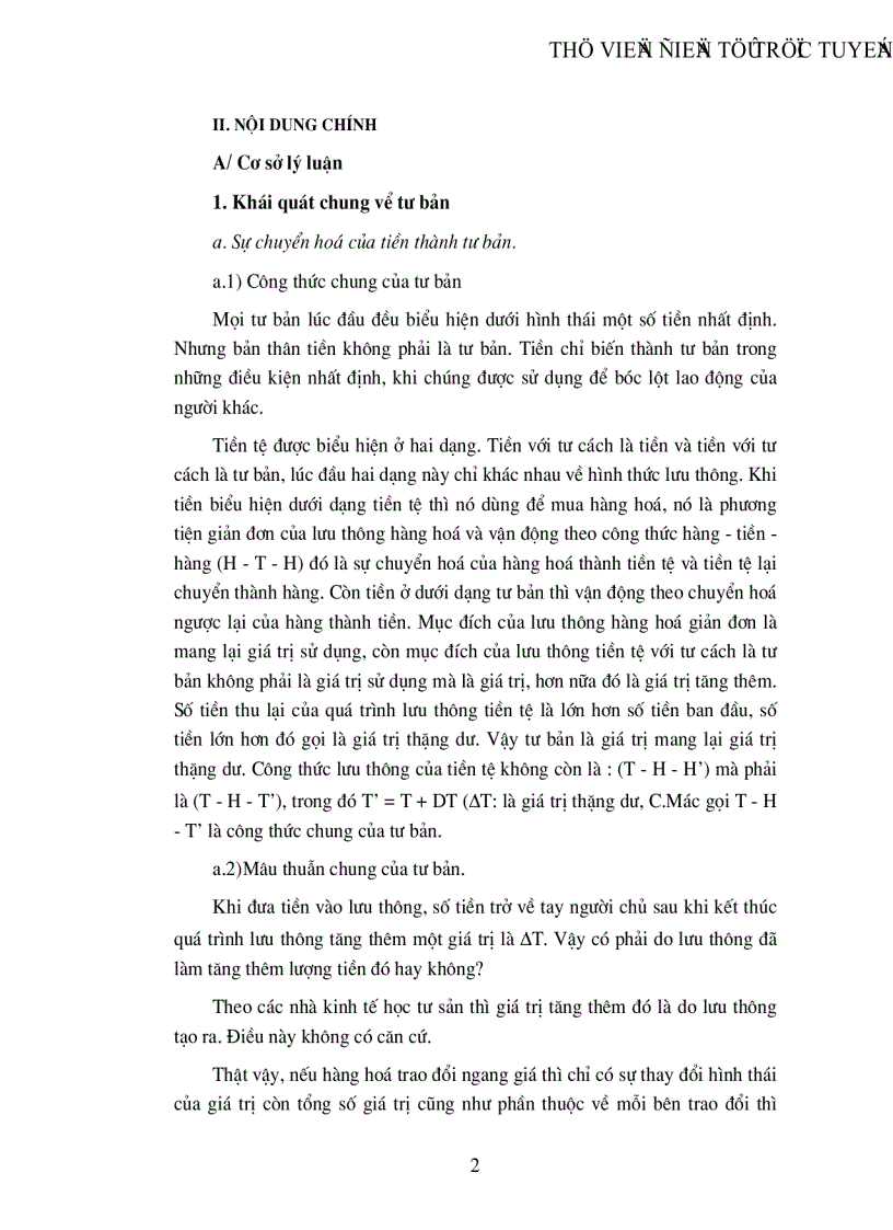 image for page Học thuyết của Mác tuần hoàn và chu chuyển tư bản và sự vận dụng nó vào nền kinh tế nước ta