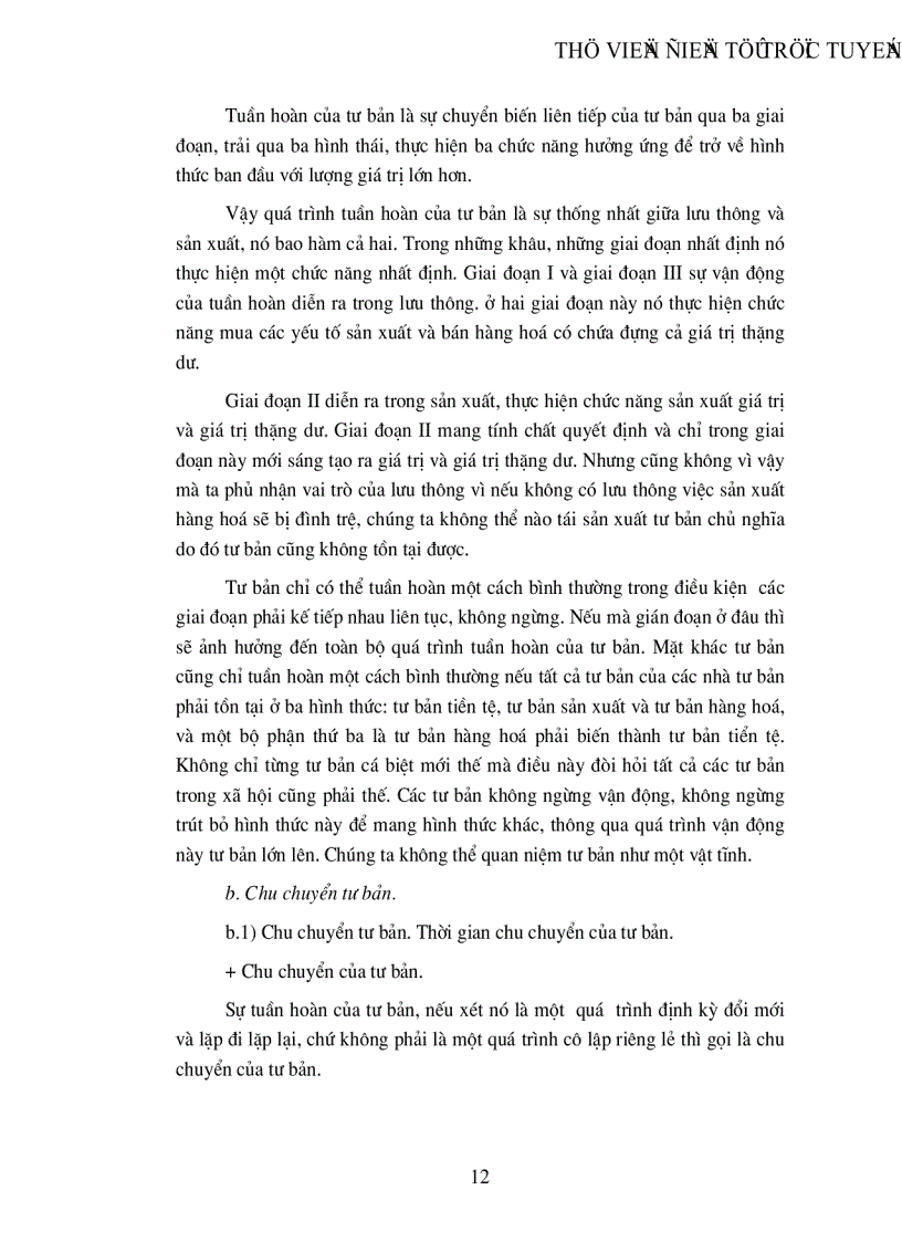 image for page Học thuyết của Mác tuần hoàn và chu chuyển tư bản và sự vận dụng nó vào nền kinh tế nước ta